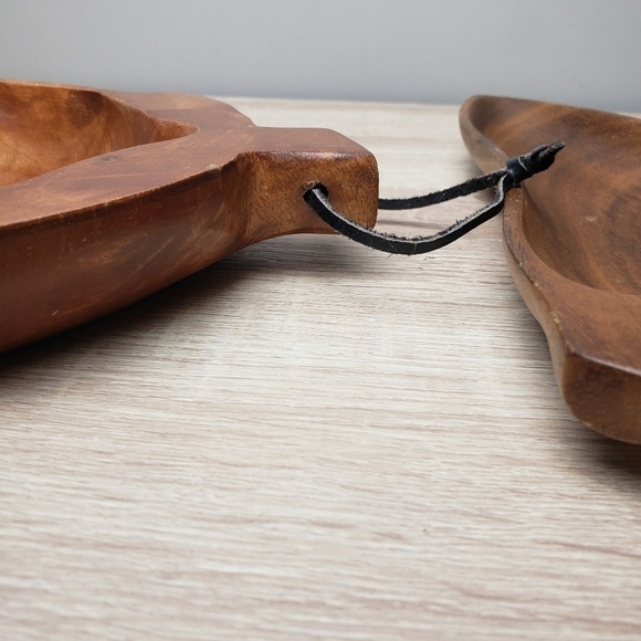 VINTAGE Fruit Shaped Wooden Trays - Picture 8 of 15